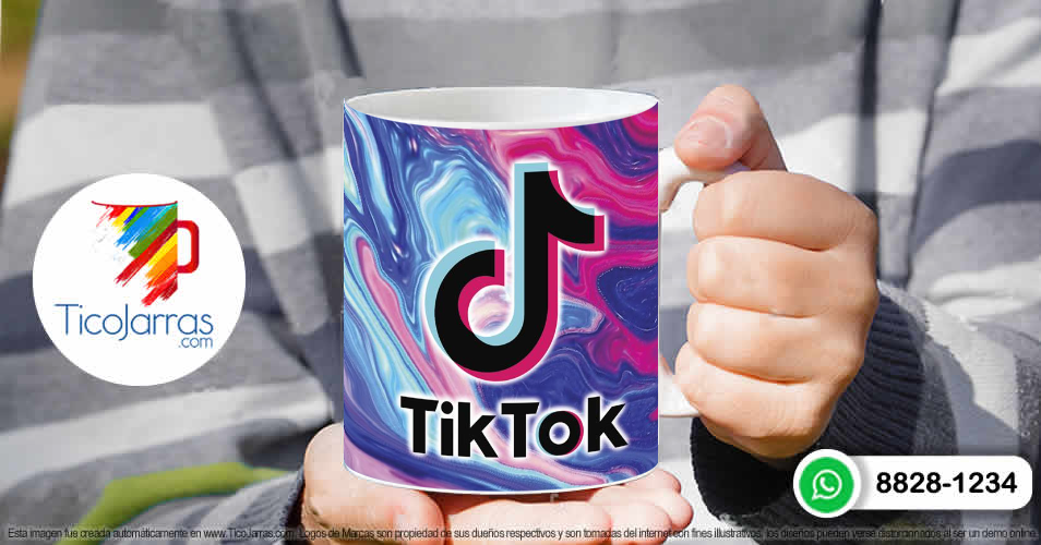 Tazas Personalizadas en Costa Rica TikTok Aqua