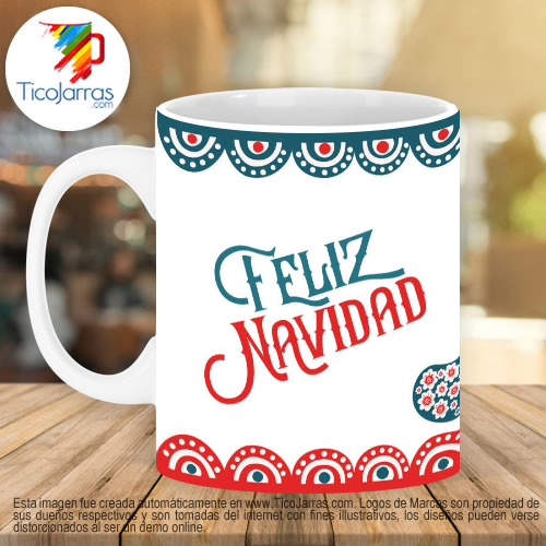 Jarras Personalizadas Feliz navidad 