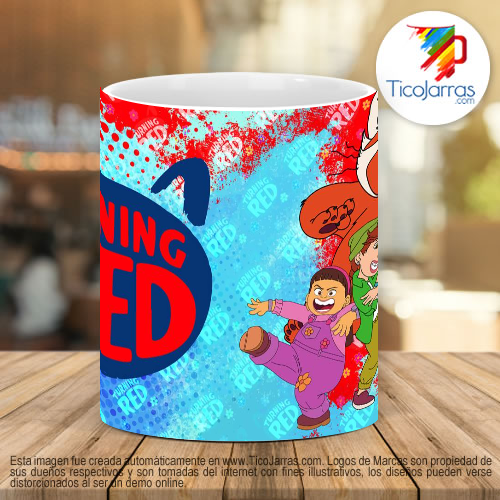 Tazas Personalizadas Turning Red Dance