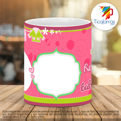 Tazas Personalizadas Recuerdo de mi baby Shower