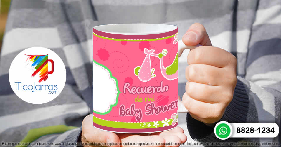 Tazas Personalizadas en Costa Rica Recuerdo de mi baby Shower