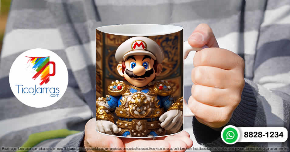 Tazas Personalizadas en Costa Rica Rey Mario Bross