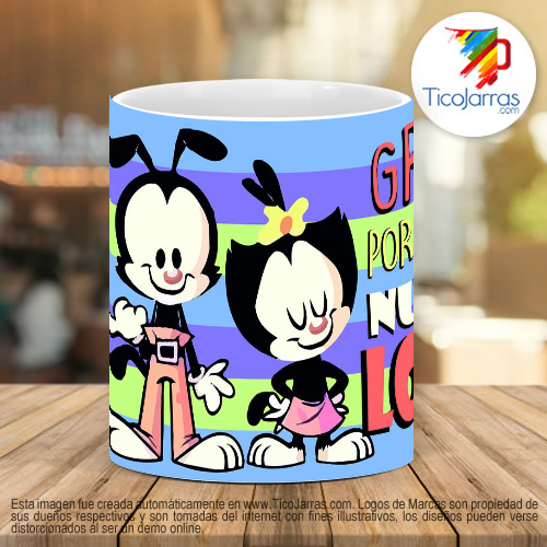 Tazas Personalizadas Gracias por compartir nuestra locura, Animaniacs