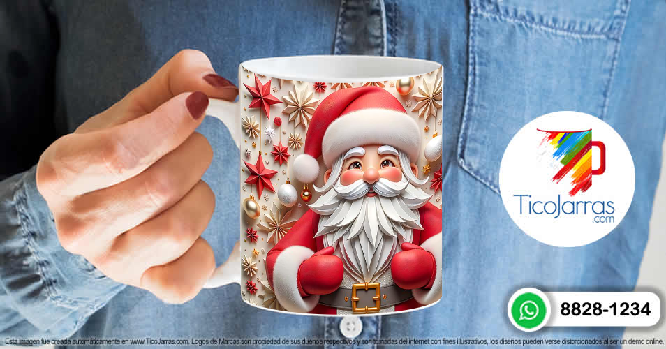 Artículos Personalizados Navidad Santa 3D