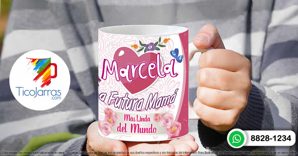 Tazas Personalizadas en Costa Rica La futura Mamá, Nombre personalizdo