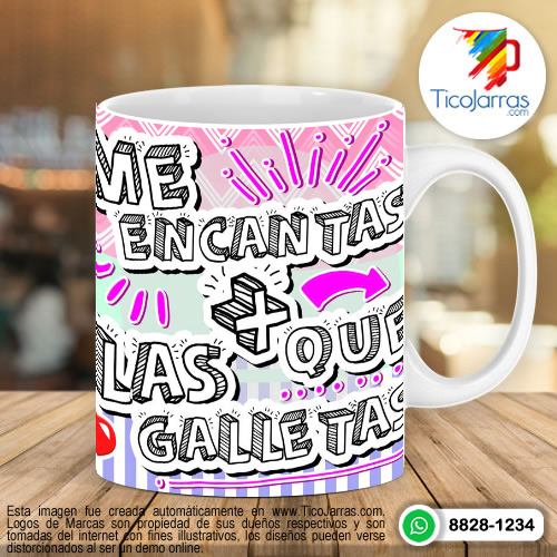 Tazas Personalizadas en Costa Rica Me encantas más que las galletas