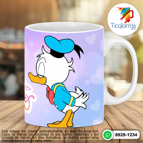 Tazas Personalizadas en Costa Rica Te amo  Donald y Daisy