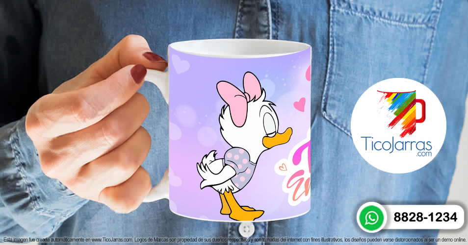 Artículos Personalizados Te amo  Donald y Daisy