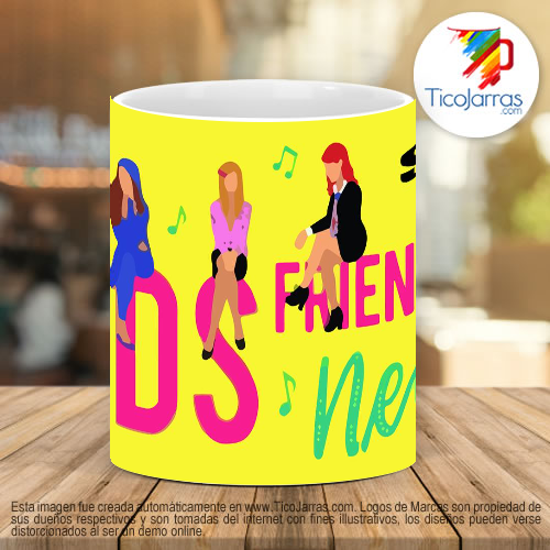 Tazas Personalizadas Friendship ENDS  Never