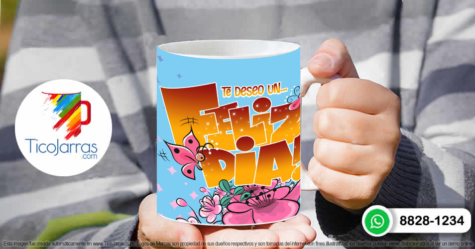 Tazas Personalizadas en Costa Rica Te deseo un Feliz Día