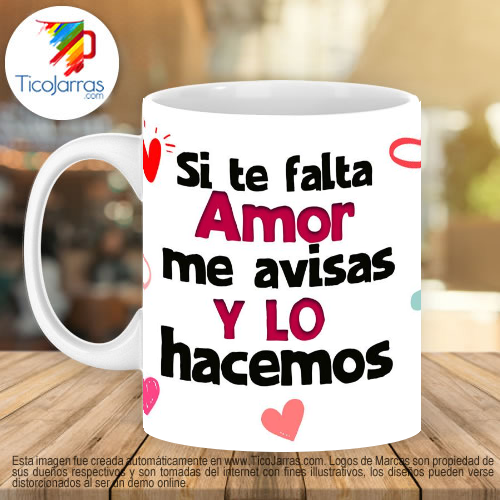 Jarras Personalizadas Si te falta amor me avisas y lo hacemos