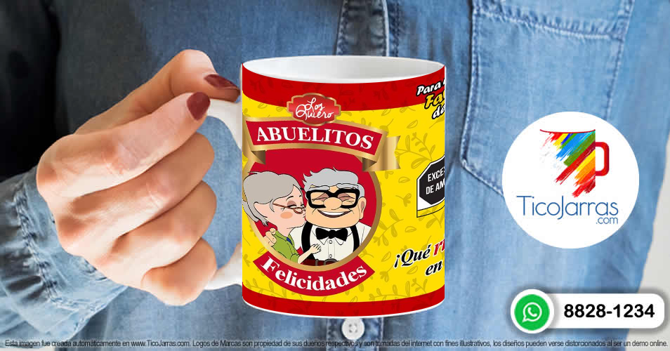 Artículos Personalizados Abuelitos Felicidades, incluye foto