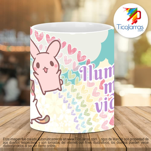 Tazas Personalizadas Iluminas mi vida