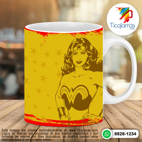 Tazas Personalizadas en Costa Rica Wonder woman