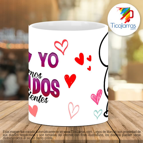 Tazas Personalizadas Tu y  yo tenemos gemidos pendientes