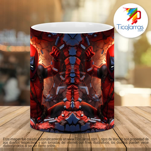 Tazas Personalizadas Deadpool 3d