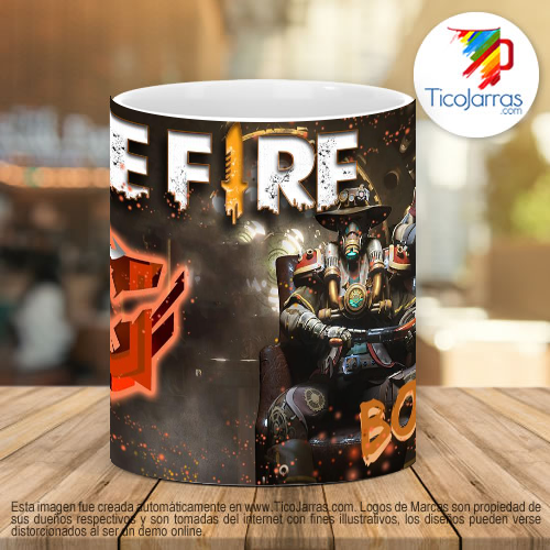 Tazas Personalizadas Free Fire