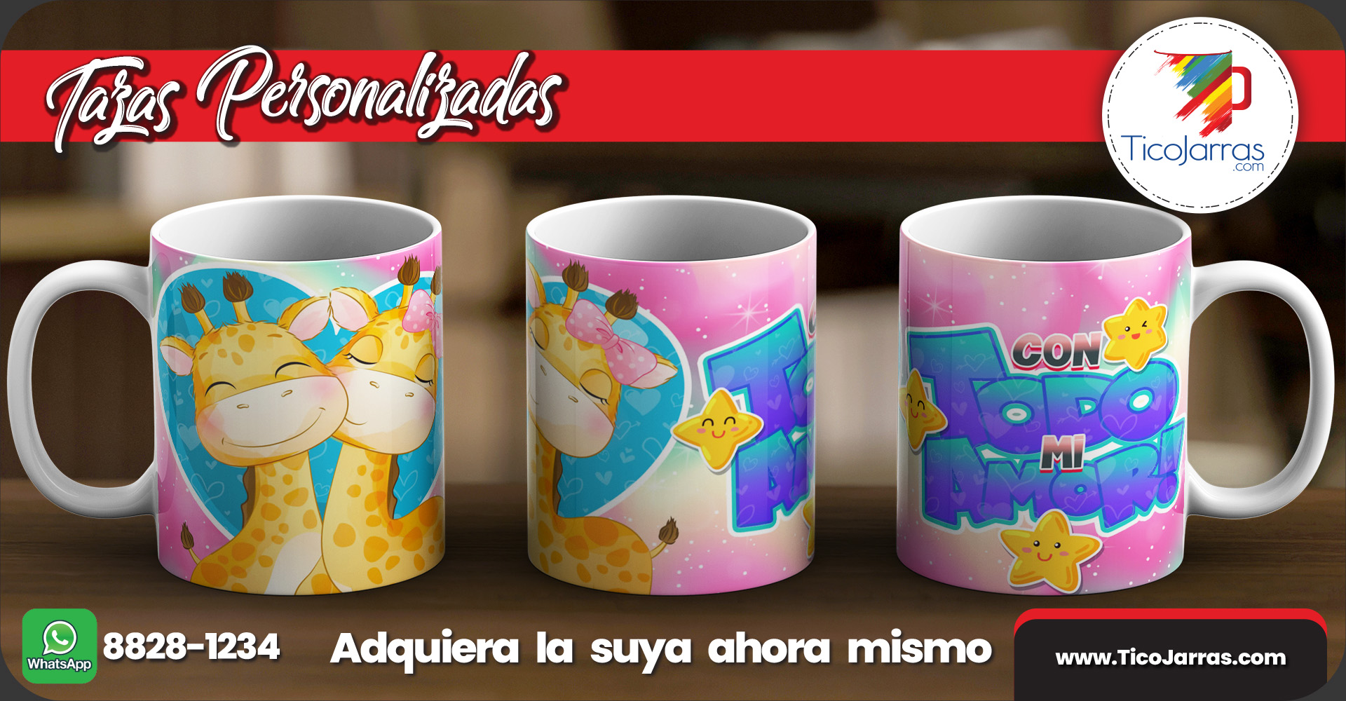 Tazas Personalizadas Con todo mi amor