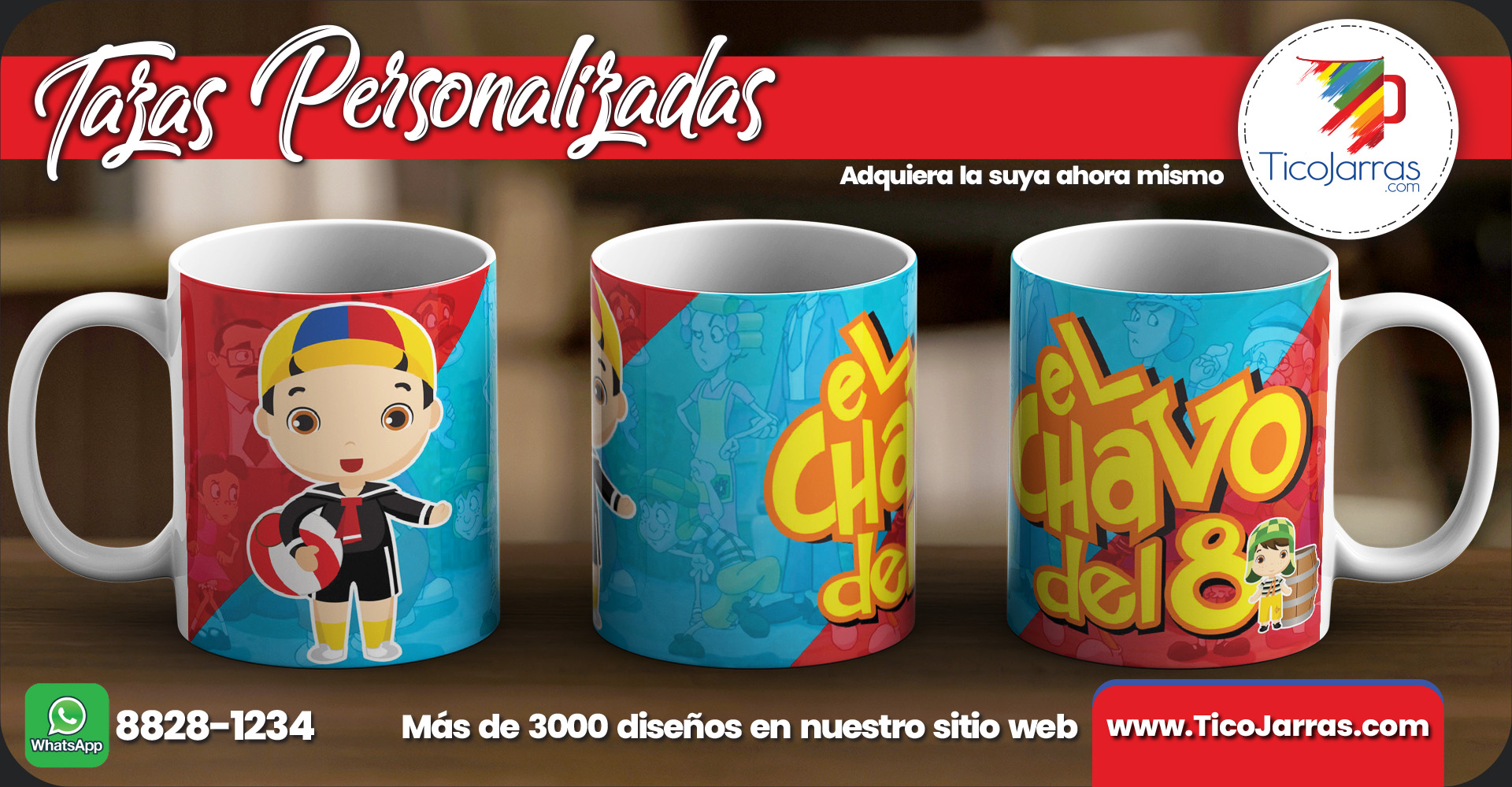 Tazas Personalizadas Quico, Taza del Chavo del 8