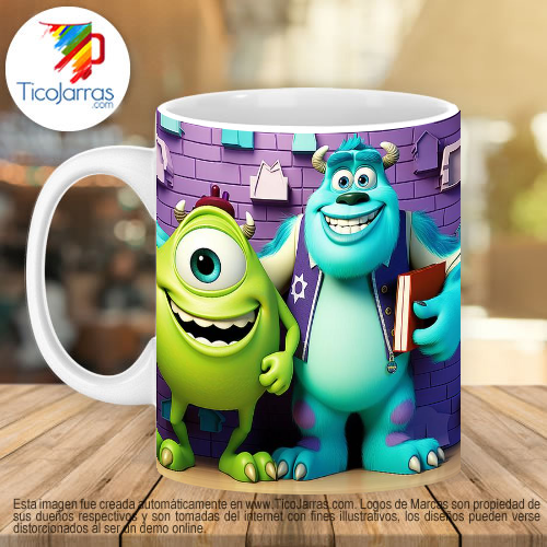 Jarras Personalizadas Monster Inc 3D