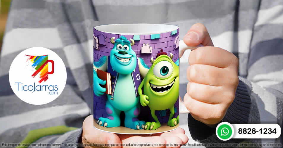 Tazas Personalizadas en Costa Rica Monster Inc 3D