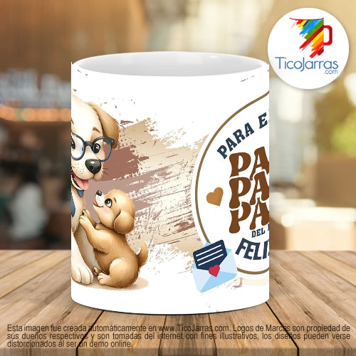 Tazas Personalizadas Para el mejor Papá - Perritos