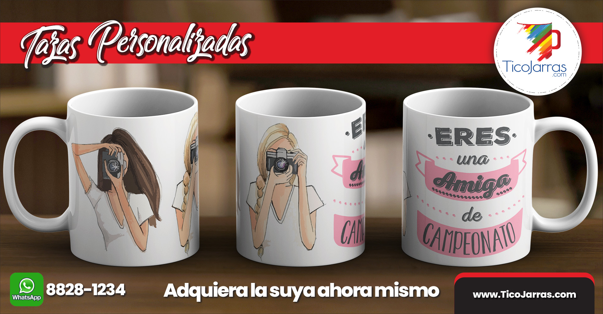 Tazas Personalizadas Eres una amiga de campeonato