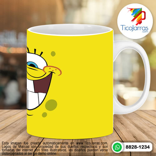 Tazas Personalizadas en Costa Rica Bob Esponja