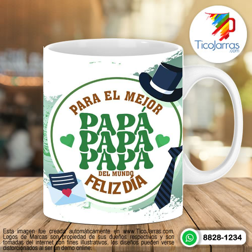 Tazas Personalizadas en Costa Rica Para el mejor Papá - Tortuga