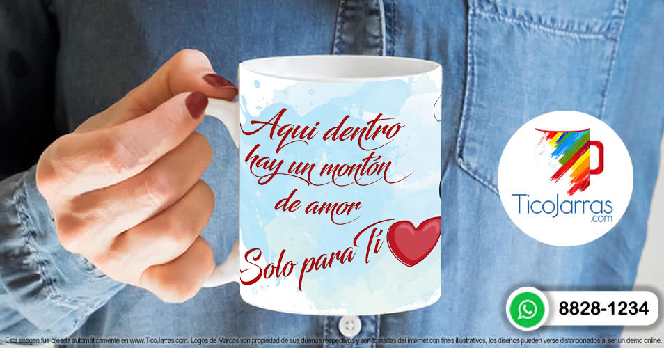 Artículos Personalizados Aquí adentro hay un montón de amor