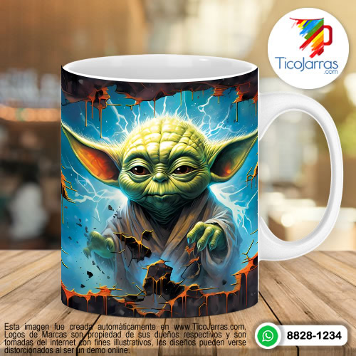 Tazas Personalizadas en Costa Rica Baby Yoda 3D