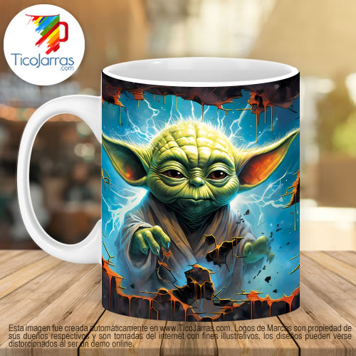 Jarras Personalizadas Baby Yoda 3D