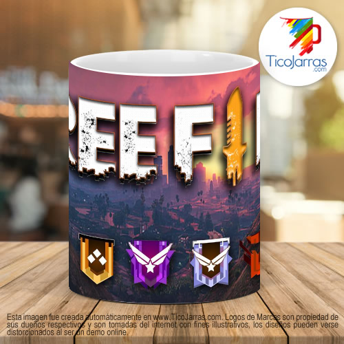 Tazas Personalizadas Free Fire