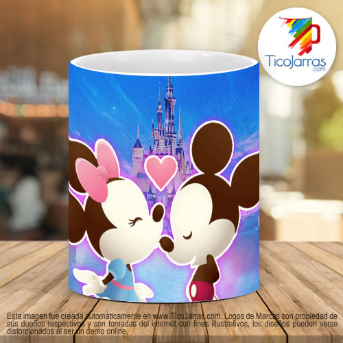 Tazas Personalizadas Te amo Mickey