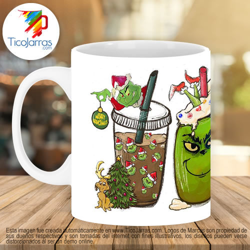 Jarras Personalizadas Navidad Grinch