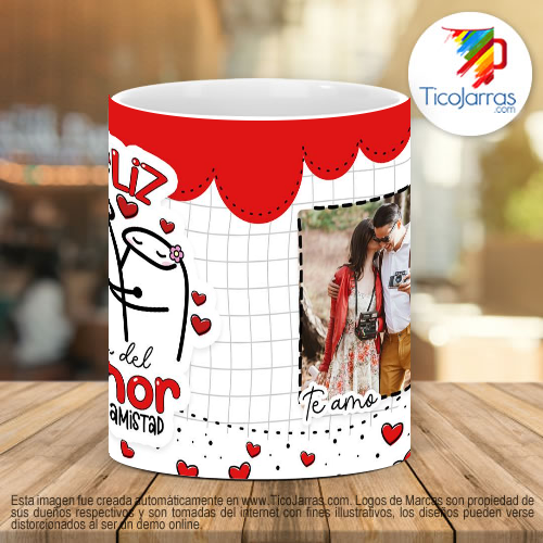 Tazas Personalizadas Flork- Feliz día del amor y la amistad