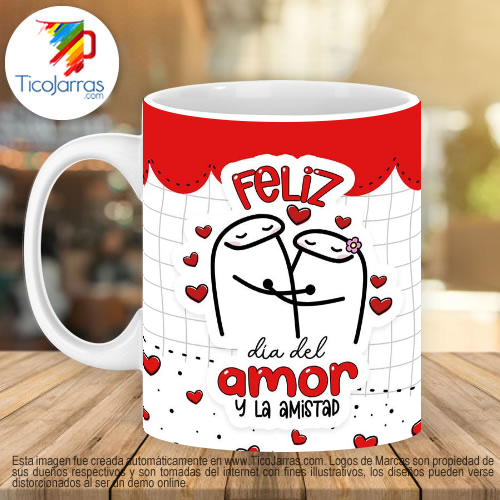 Jarras Personalizadas Flork- Feliz día del amor y la amistad