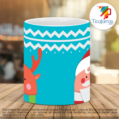 Tazas Personalizadas Santa y venado