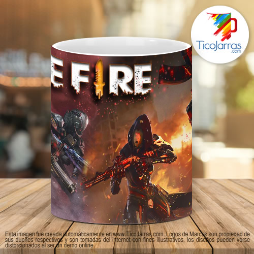 Tazas Personalizadas Free Fire