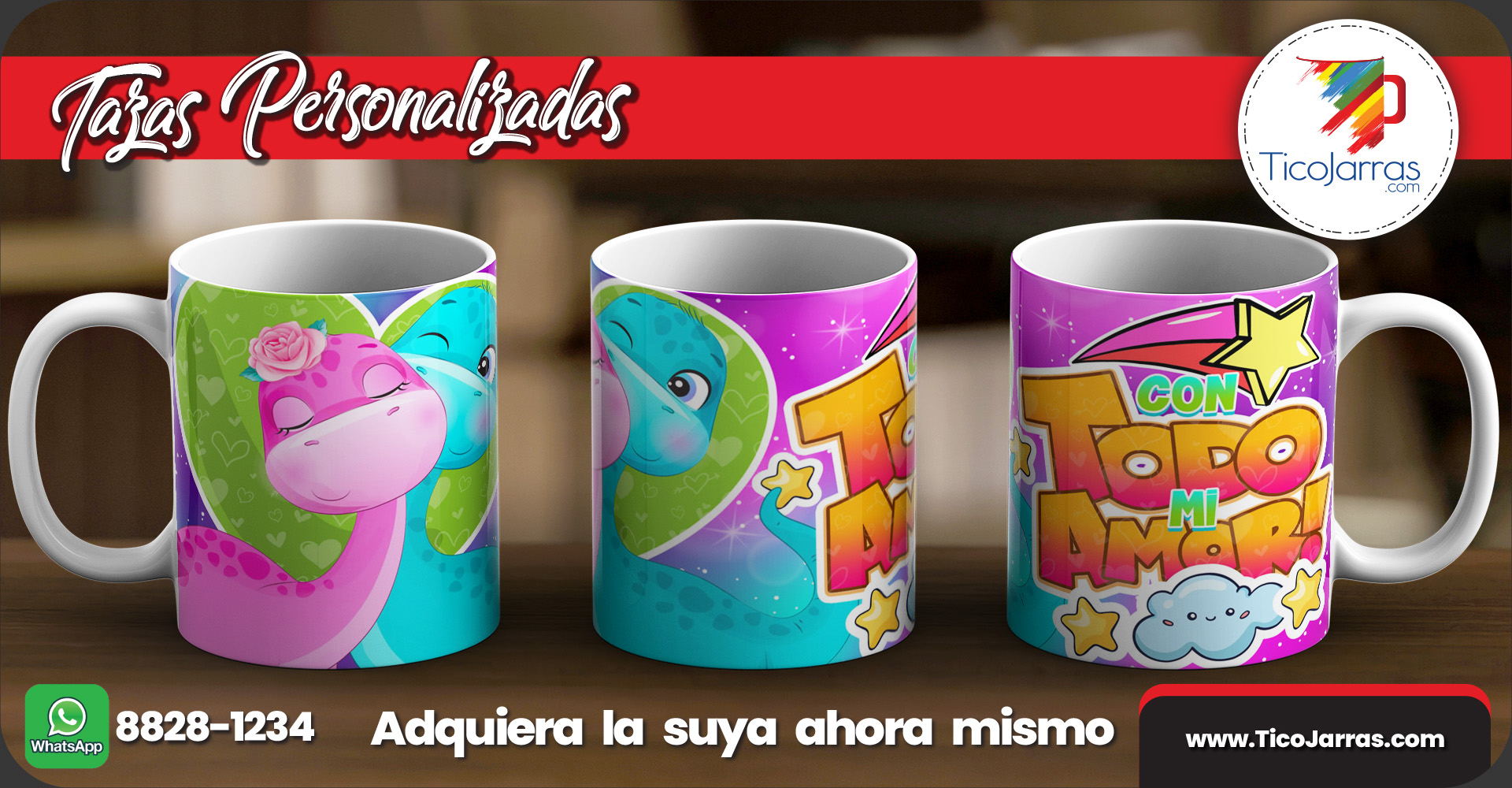 Tazas Personalizadas Con todo mi amor