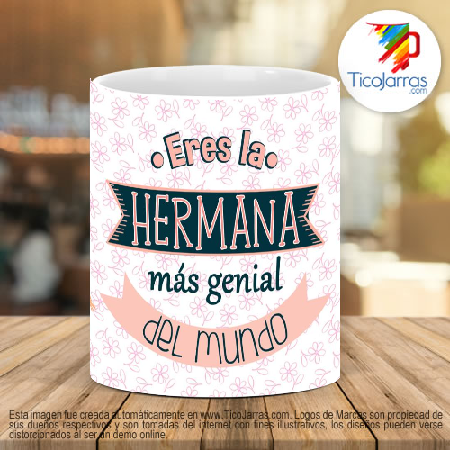 Tazas Personalizadas Eres la hermana más genial del mundo