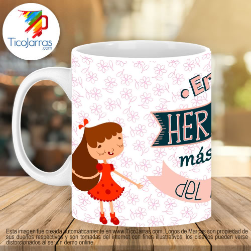 Jarras Personalizadas Eres la hermana más genial del mundo