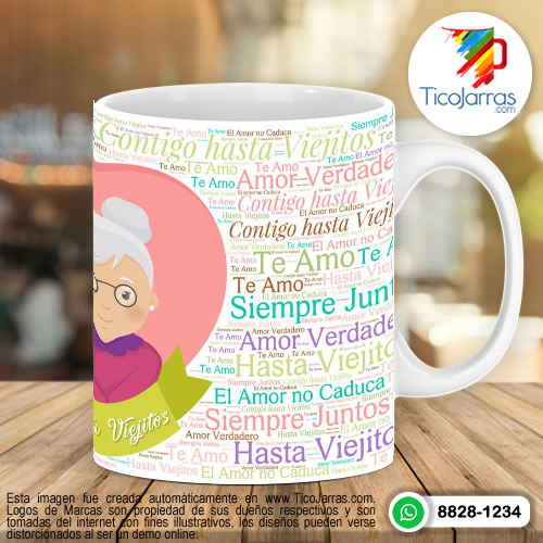 Tazas Personalizadas en Costa Rica Contigo hasta viejitos