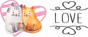 Taza Love gatitos