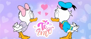 Te amo  Donald y Daisy