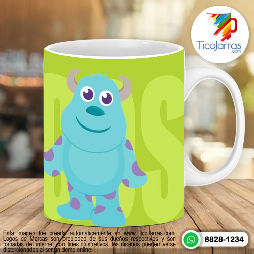 Tazas Personalizadas en Costa Rica AMIGOS - Monster INC