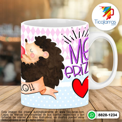 Tazas Personalizadas en Costa Rica Cuando me miras me erizo