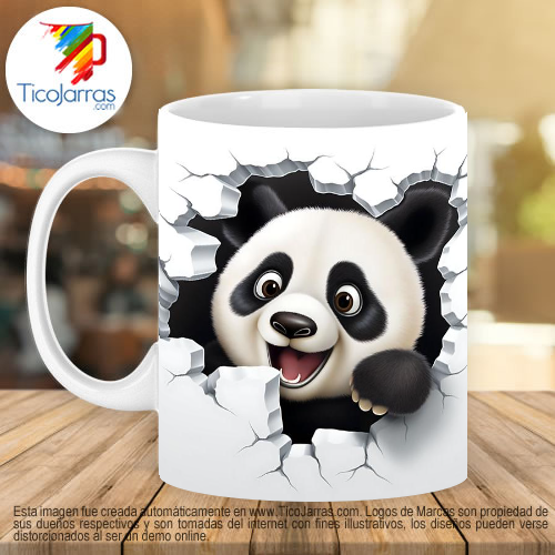 Jarras Personalizadas Panda 3D