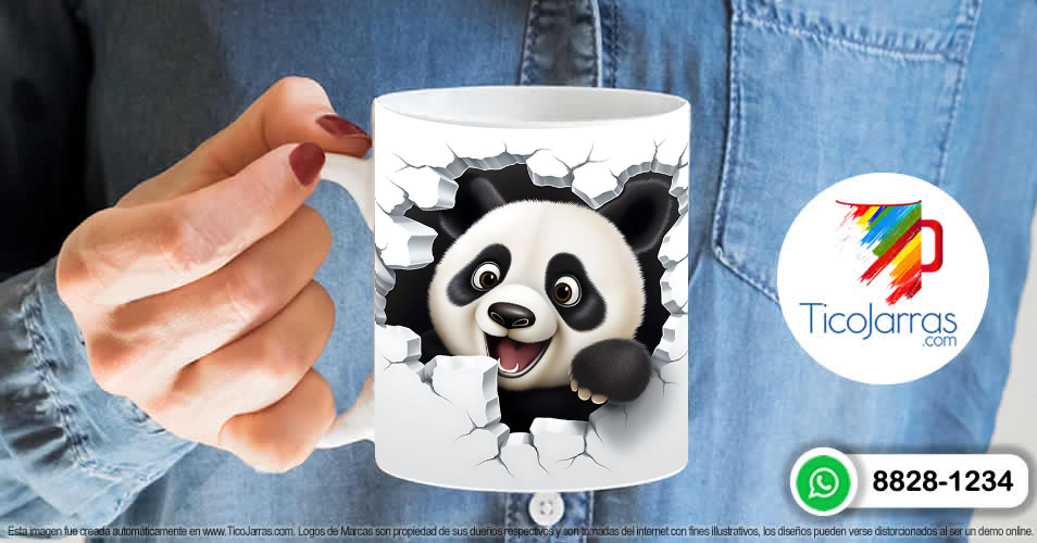 Artículos Personalizados Panda 3D