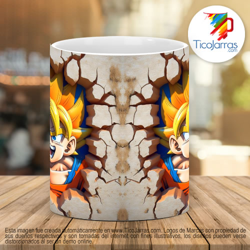 Tazas Personalizadas Goku 3D